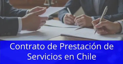 Portada del contrato de prestación de servicios en Chile en formato Word
